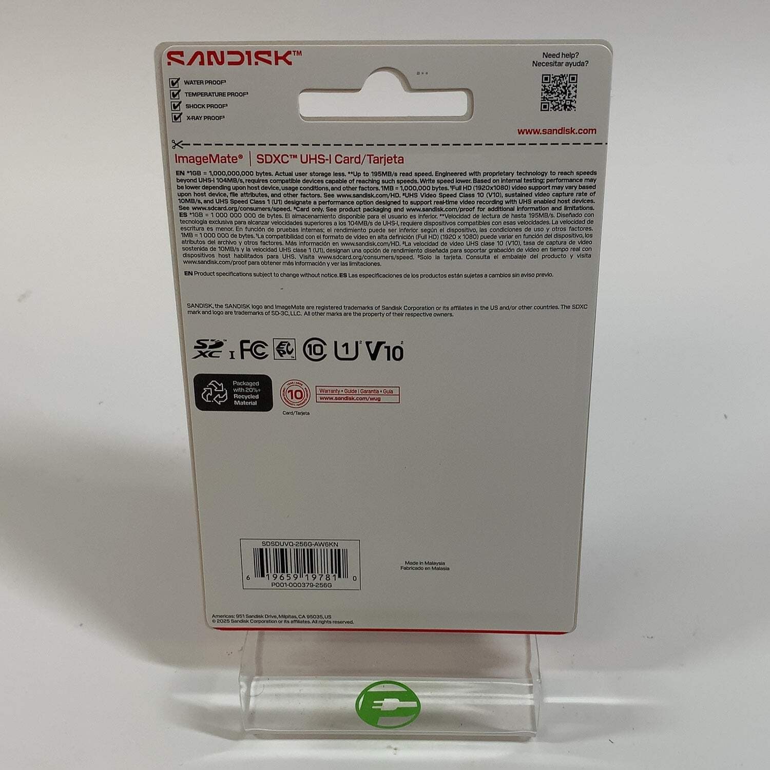 New SanDisk ImageMate SDXC UHS-I SD Card SDSDUVQ-256G-AW6KN