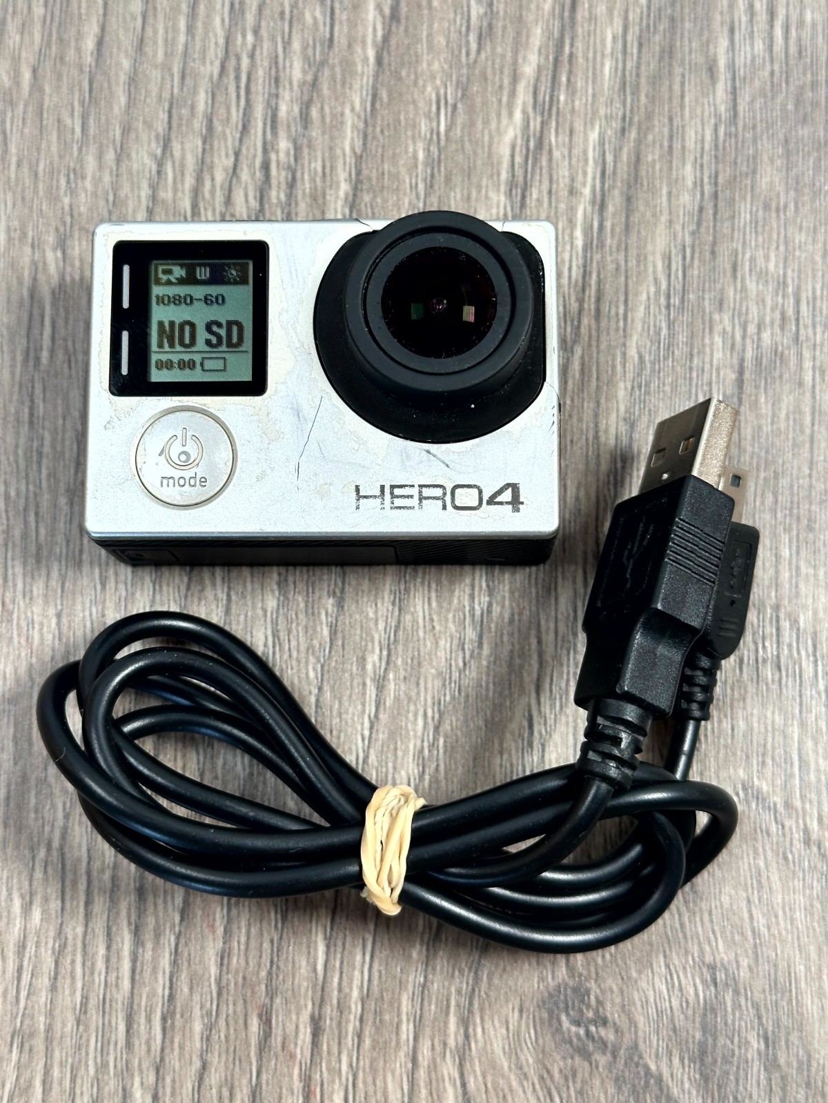 GoPro HERO4 Digital 12MP 1080p Action Camera Wi-Fi Bluetooth Silver – Read Desc