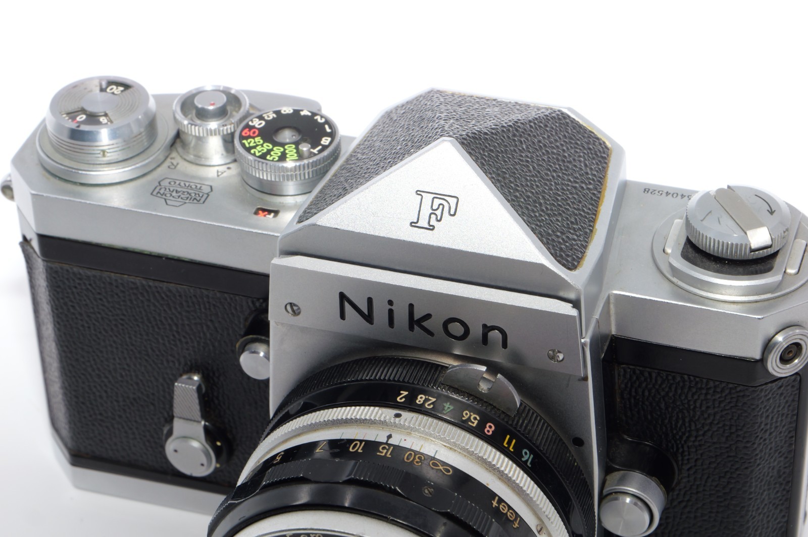 Nikon F #640xxxx 1st year camera with Nikkor-S 5cm f2 lens. Circa 1959. RARE !