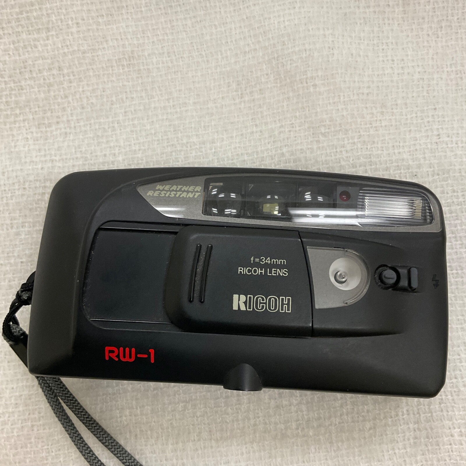 Ricoh RW-1 Black Weather Resistant Camera Taiwan Vintage – Untested / For Parts