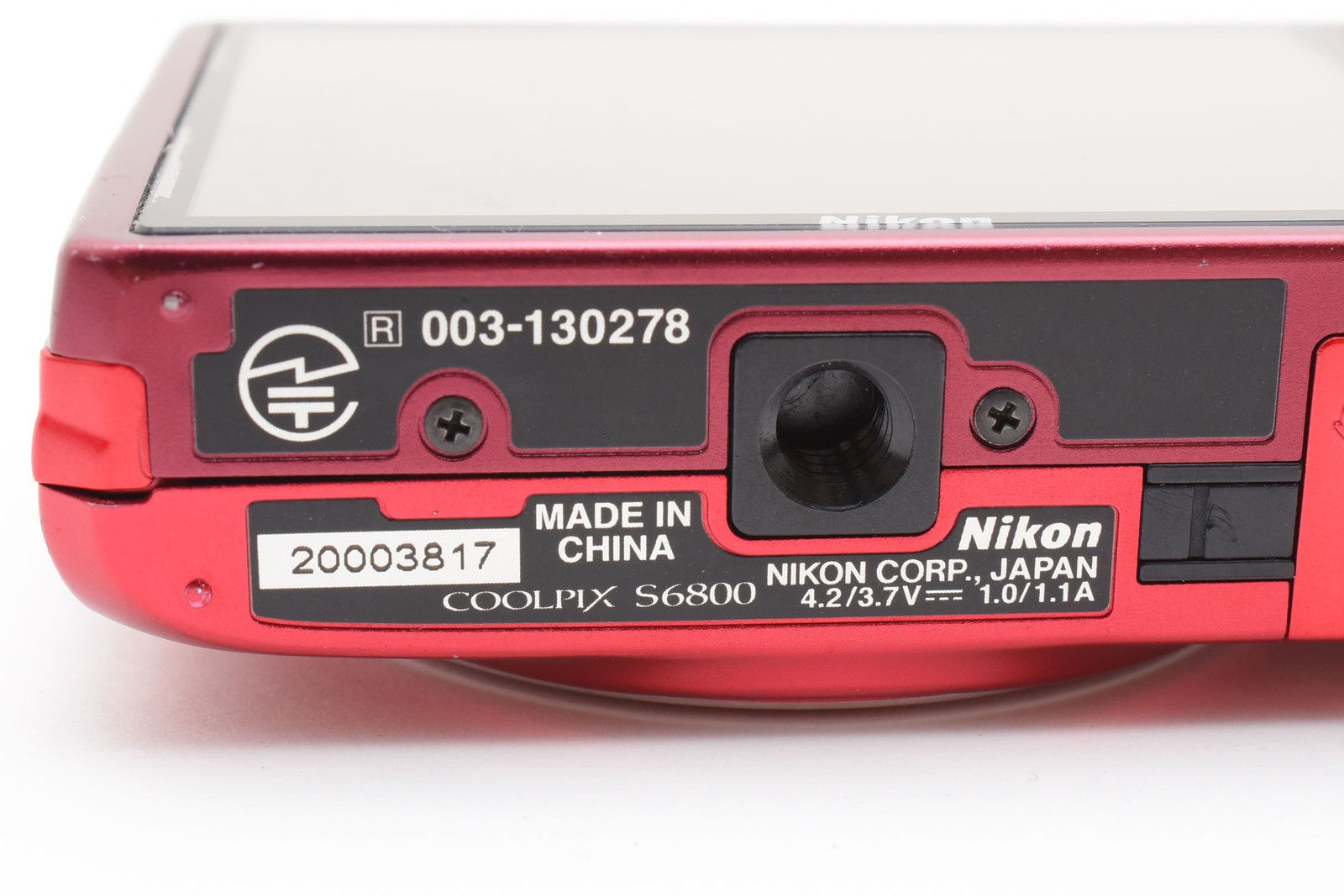 [Near MINT] Nikon COOLPIX S6800 Red 16.0MP 12x Compact Digital Camera From JAPAN
