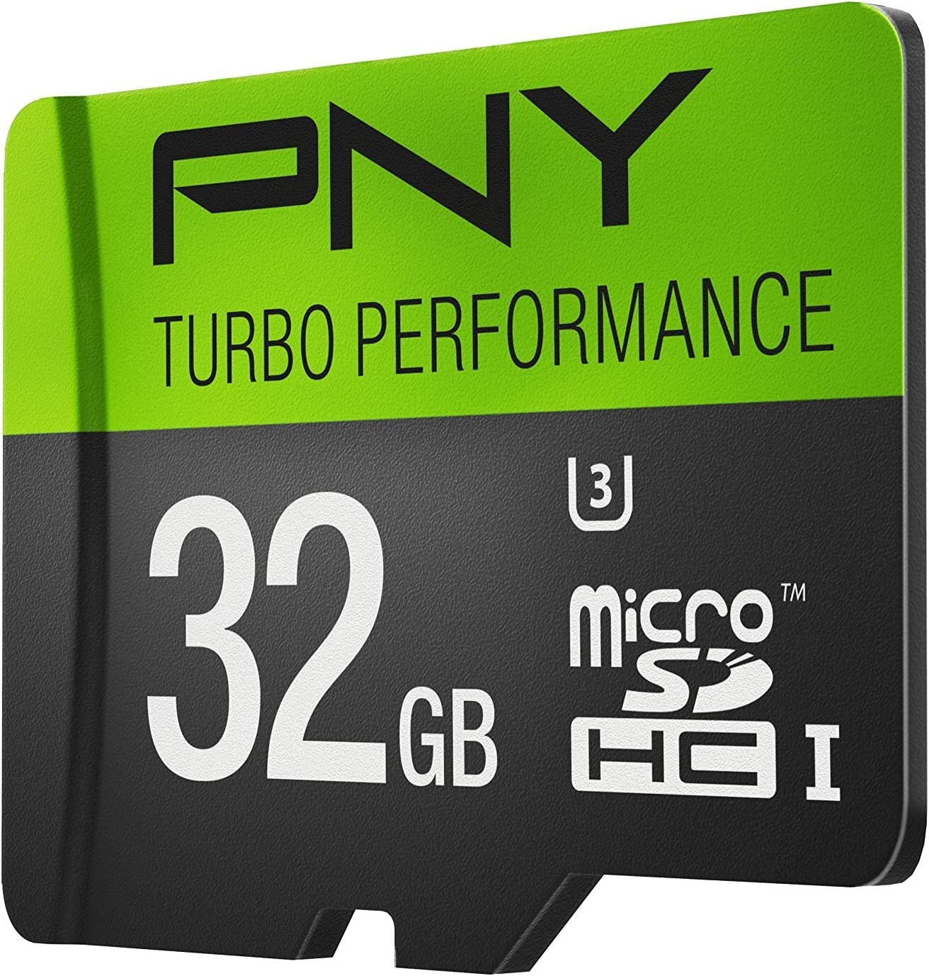 PNY Turbo Performance 32GB U3 High Speed microSDHC Class 10 Flash Memory Card
