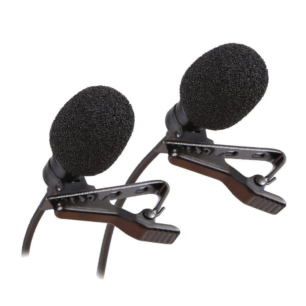 Movo GM2 Dual-Capsule Lavalier Lapel Microphone for GoPro HERO3 HERO3+ & HERO4