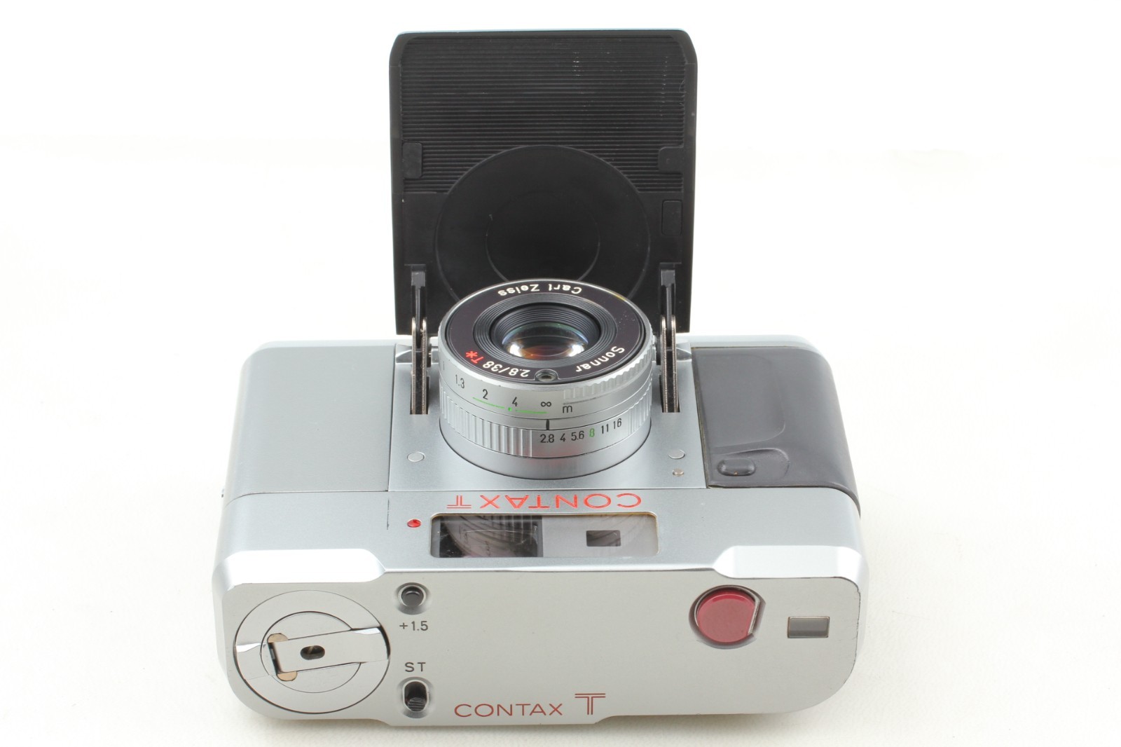 ⏯️ ALL Works [MINT w/ T14 Flash] Contax T Rangefinder Silver Film Camera JAPAN