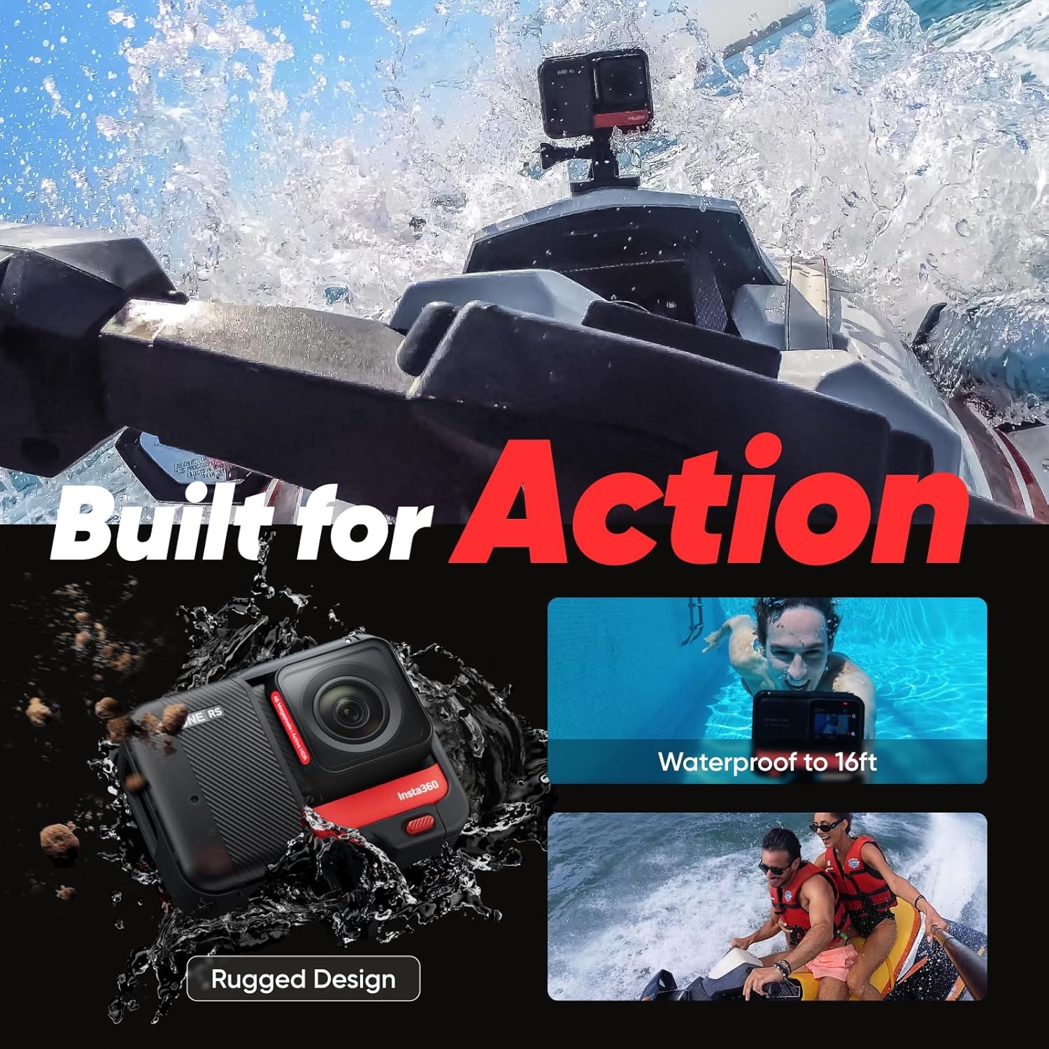 Insta360 ONE RS 1-Inch Edition Co Engineered, Twin Edition Active HDR AI Editing