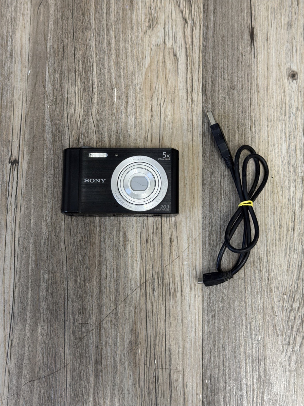 Sony Cyber-shot DSC-W800 20.1 MP 5x Optical Zoom Digital Camera Black Tested