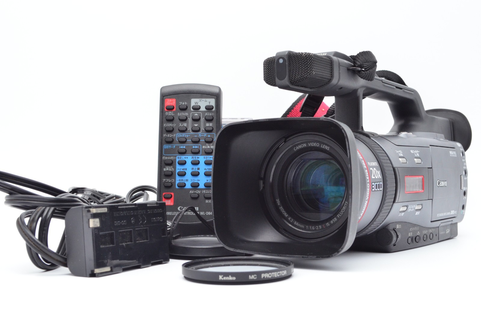 NEAR MINT Canon DM-XV2 MiniDV Camcorder 3CCD 20x Zoom LCD Japan Tested w/Remote