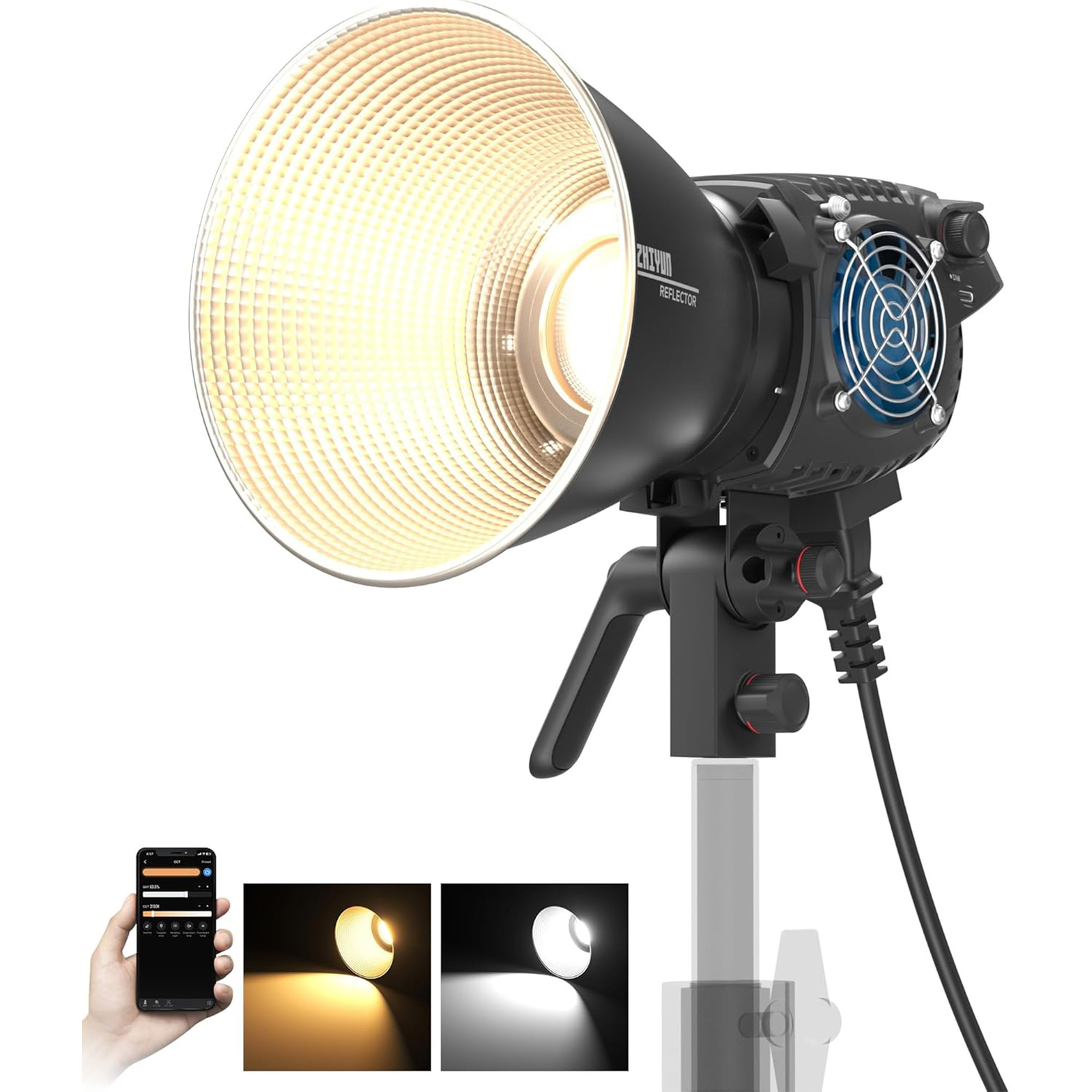 ZHIYUN Molus B200[Official]200W Video LightCOB LED Video Light with Bowens Mount