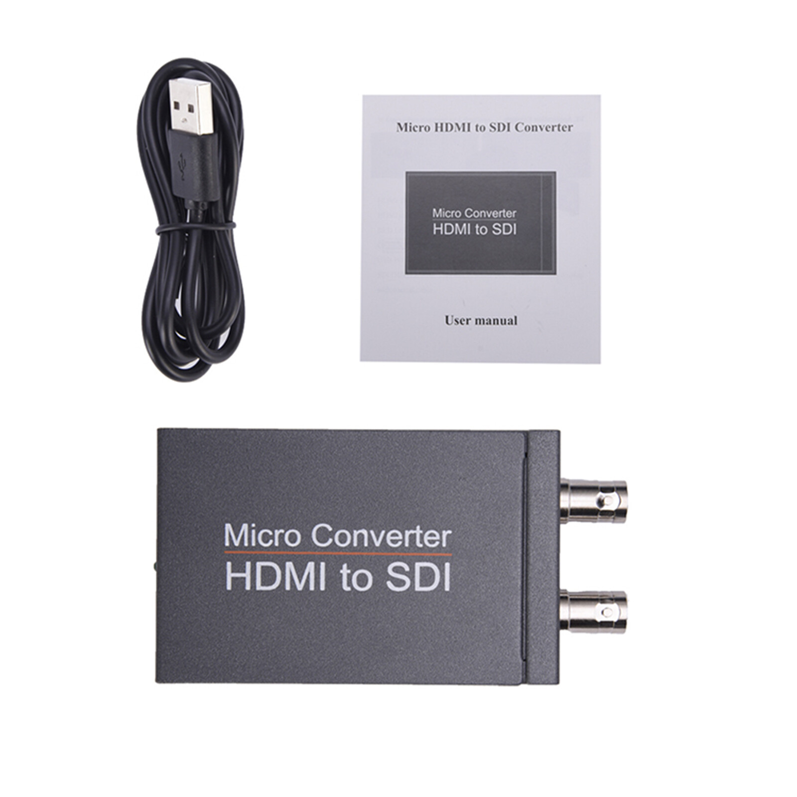 Micro HDMI to SDI Converter (1080P Supported, with Power Adapter and USB Cable)