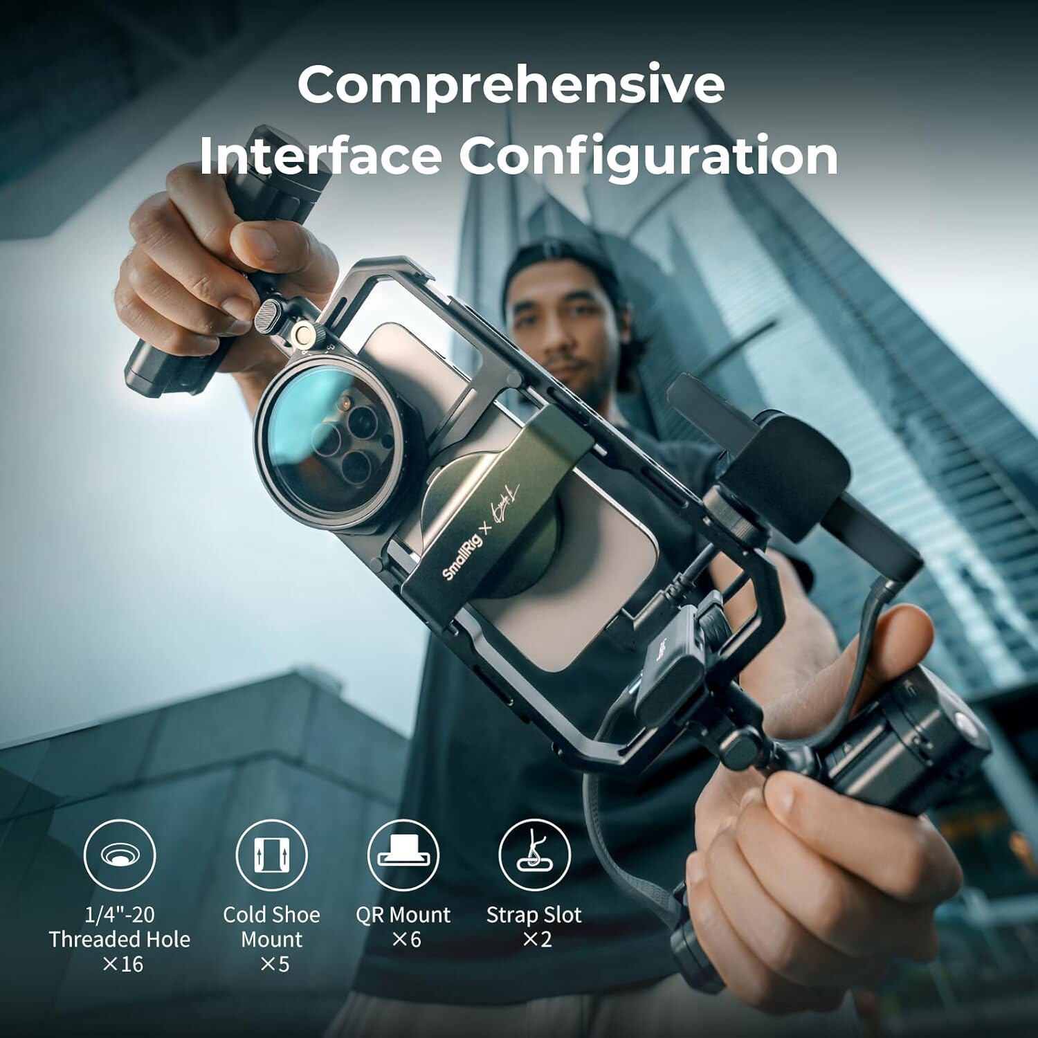 SmallRig x Brandon Li All-in-One Mobile Video Kit for iPhone fr Samsung fr Pixel