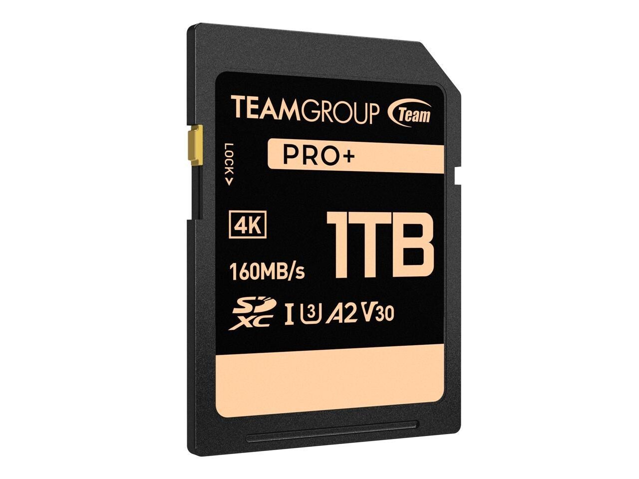 Team 1TB PRO+ SDXC U3 V30 A2 4K SD Card Model TPPSDX1TIA2V3001