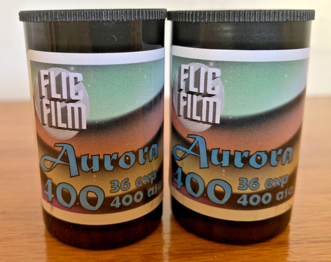 AURORA 400 (2-Pack) FLIC FILM 35mm ISO 400 Color Negative BRAND NEW 36 Exp C-41