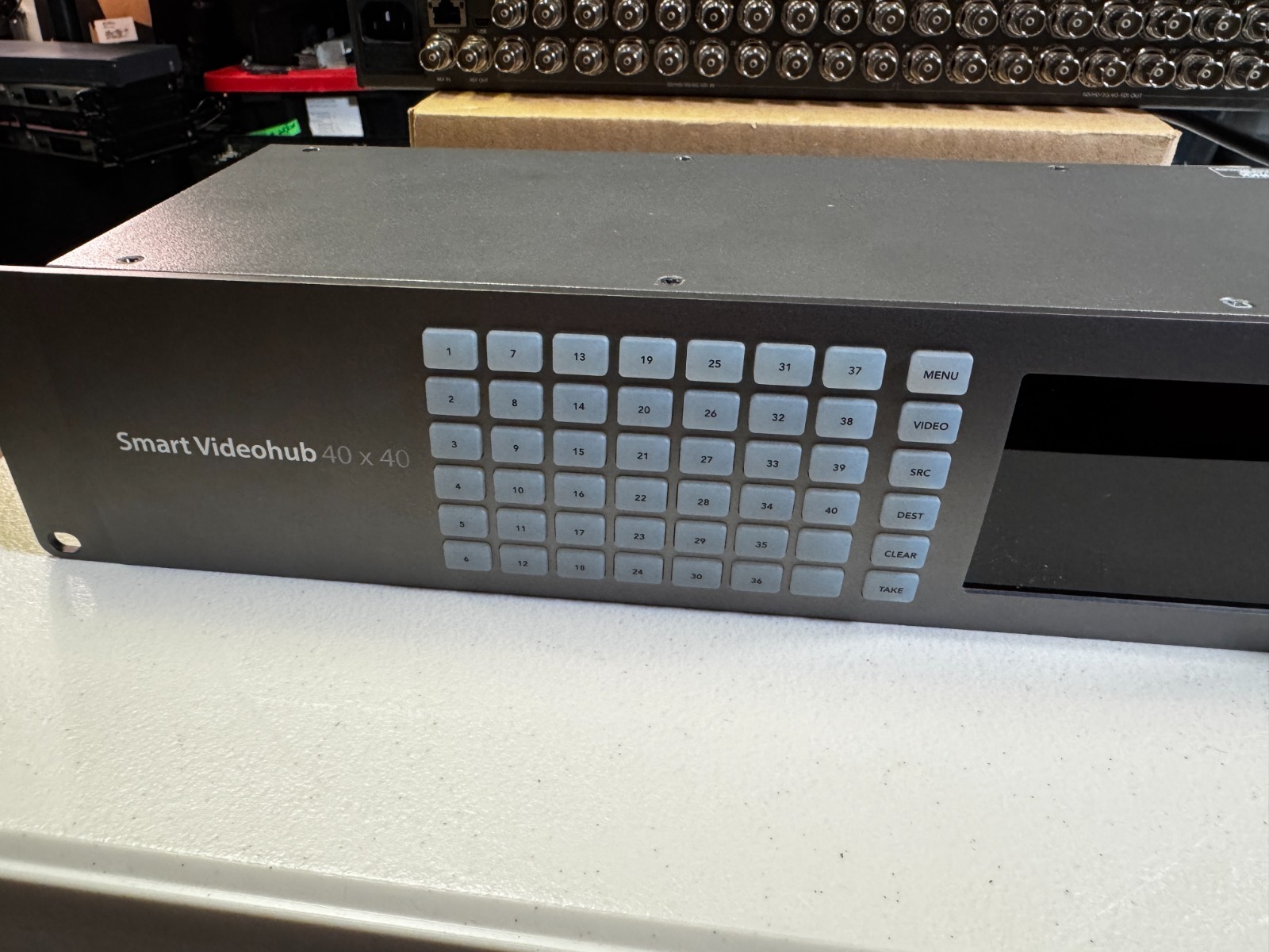 Blackmagic Design Smart Videohub 40×40 6G 4K SDI Router Damaged Screen 2x Availb
