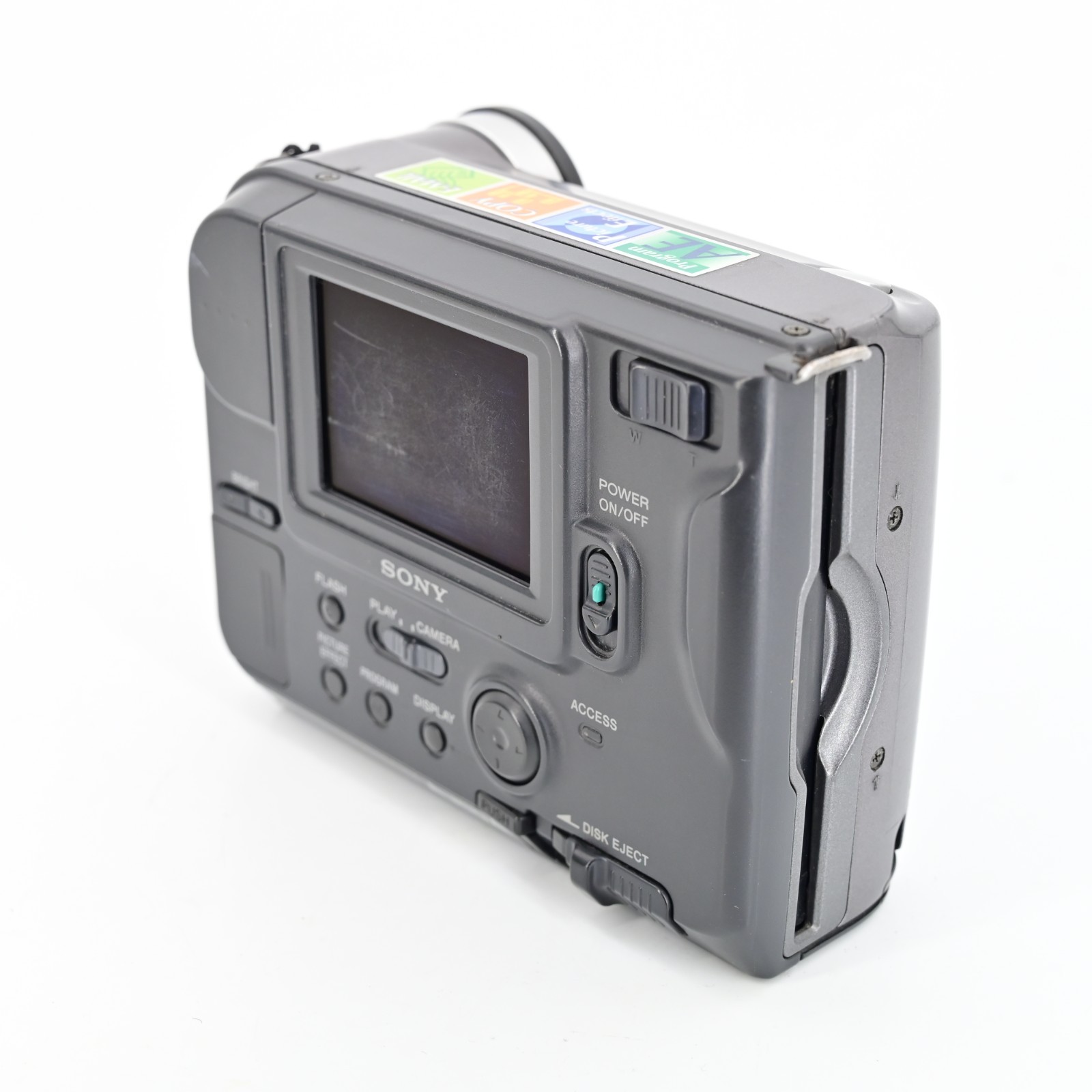 Sony MVC-FD73 Mavica Digital Camera Tested w/ Battery Floppy Disk Manual Cap