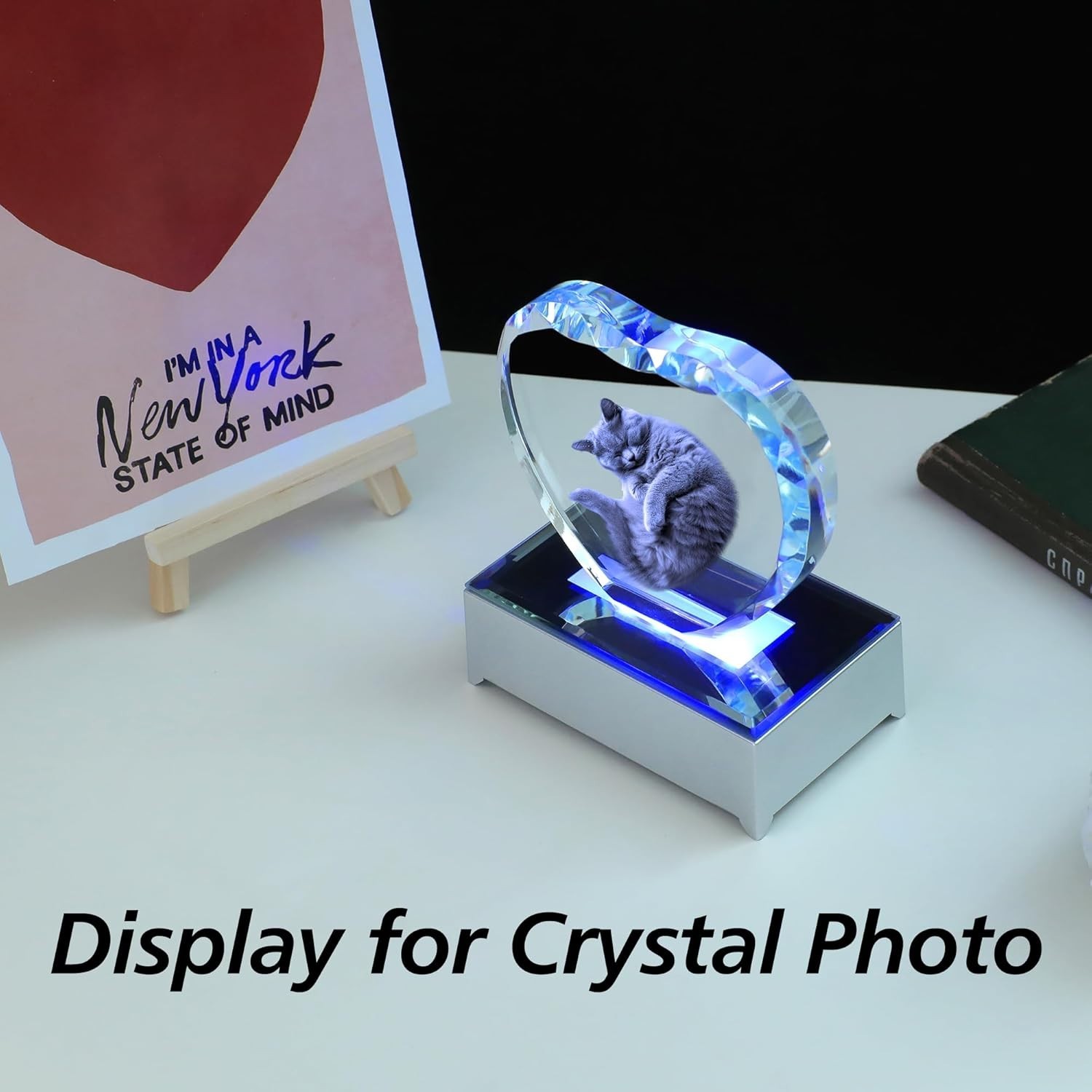 LED Light Base Multicolor Crystal Light Pedestal Color Show Stand Holiday Par…
