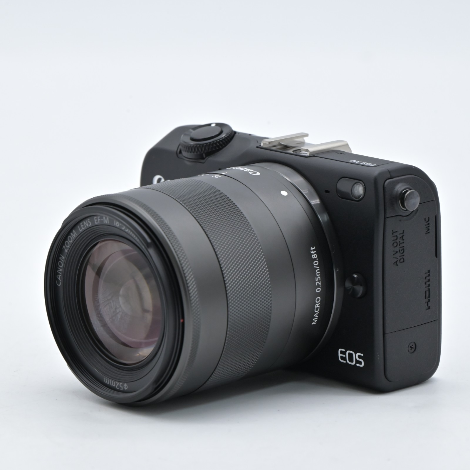 Canon EOS M2 18.0MP Black Body w/ EF-M18-55mm IS STM Lens [Top Mint] US Stock