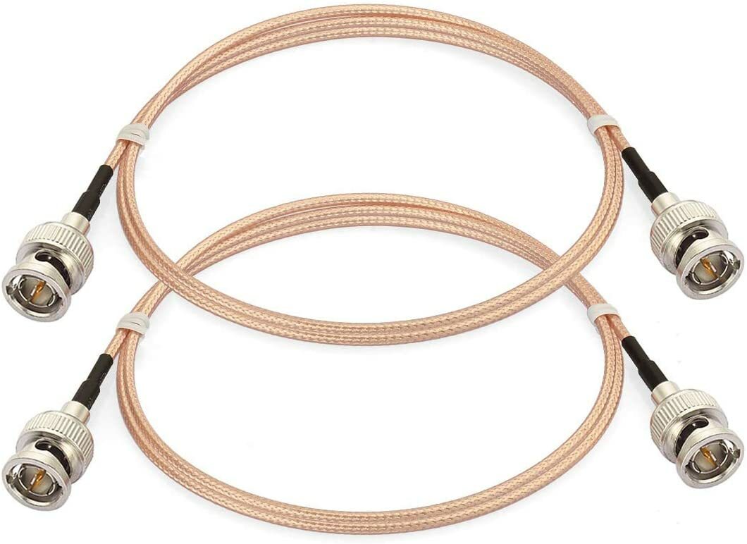 2pcs Bingfu SDI Cable 3G HD SDI Vedio BNC to BNC RG179 75 Ohm SDI Cable 1m (3ft)