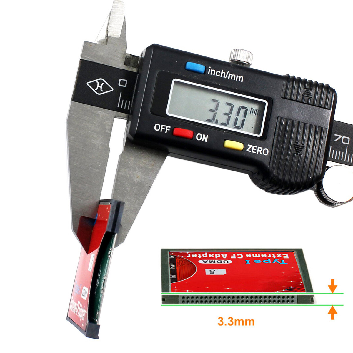 NFHK SD SDHC to High-Speed Extreme Compact CF Type I Adapter For 16/32/64/128GB