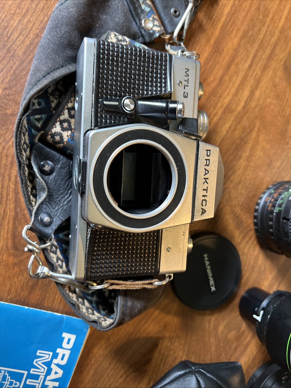 Vintage Praktica MTL-3 Camera with Accessories and Carrying Case Untested