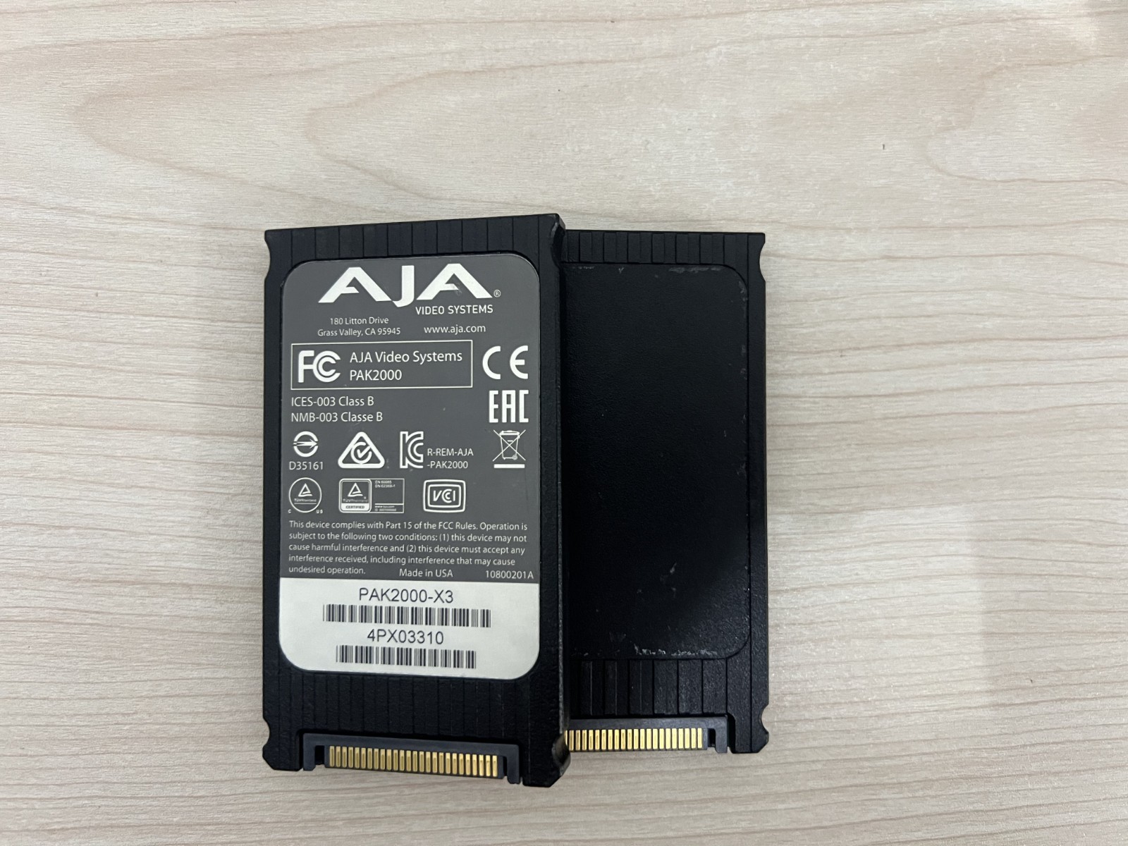 AJA PAK2000 2TB SSD Media Drive for Ki Pro Ultra 12G /Ki Pro Go