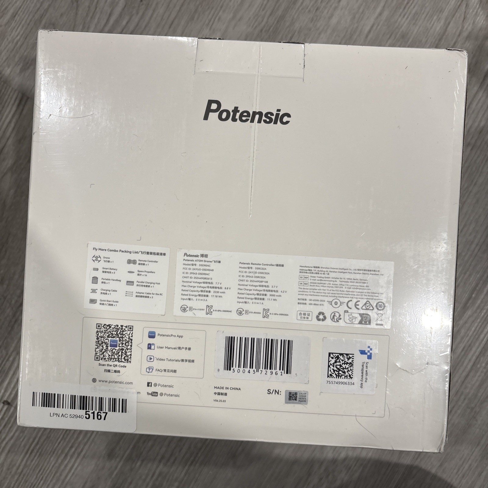 Potensic ATOM 4K GPS Drone, 3-Axis Gimbal, Under 249g