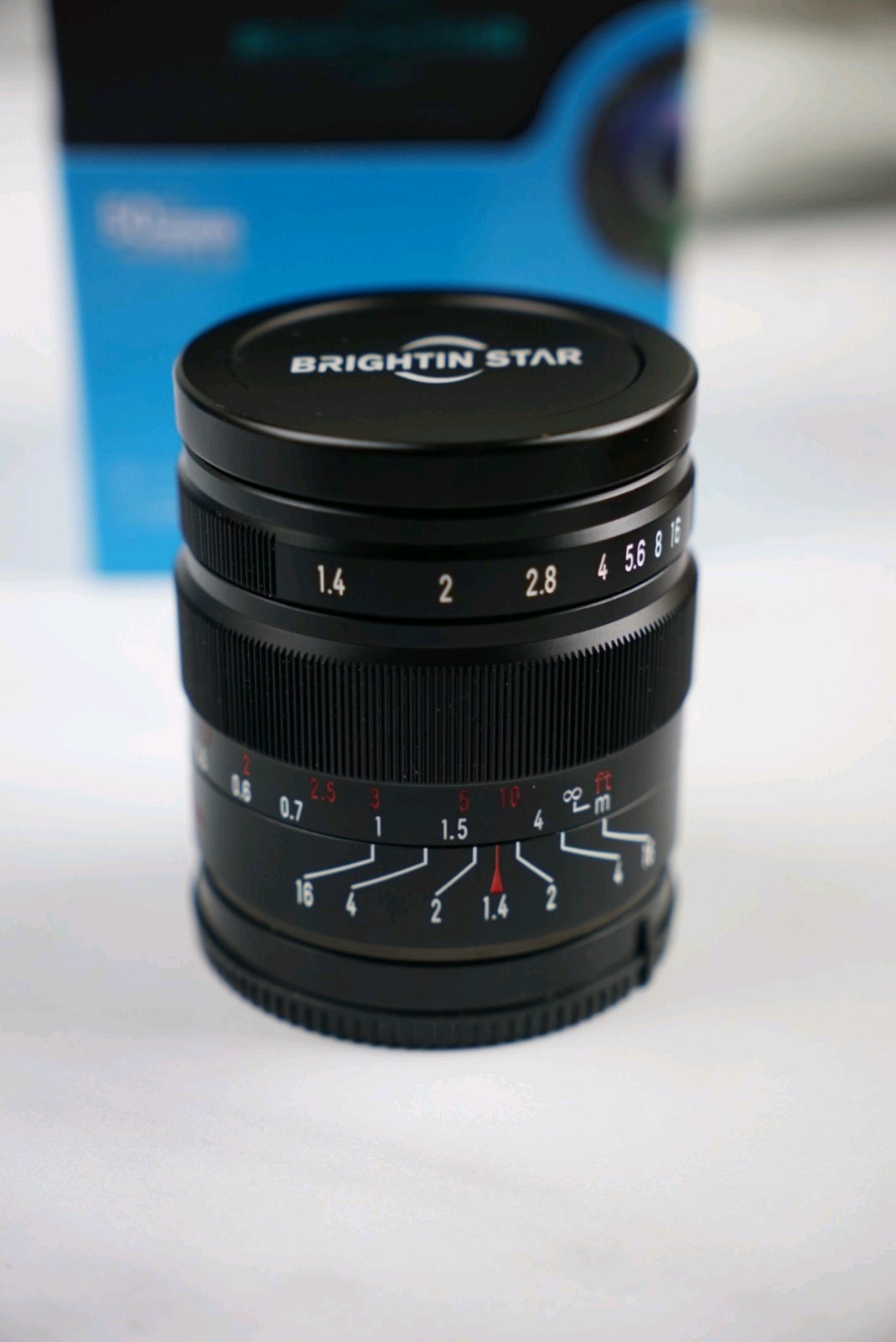 Brightin Star 50mm F1.4 APS-C Manual Focus Lens, Fit for Sony E Mount