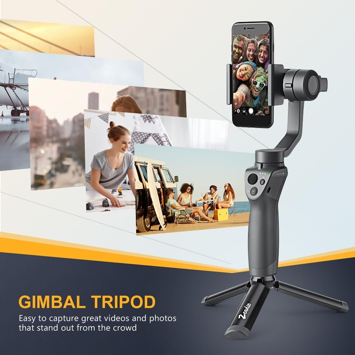 Versatile Metal Tripod Stand: Perfect for Compact Indoor & Outdoor Shooting