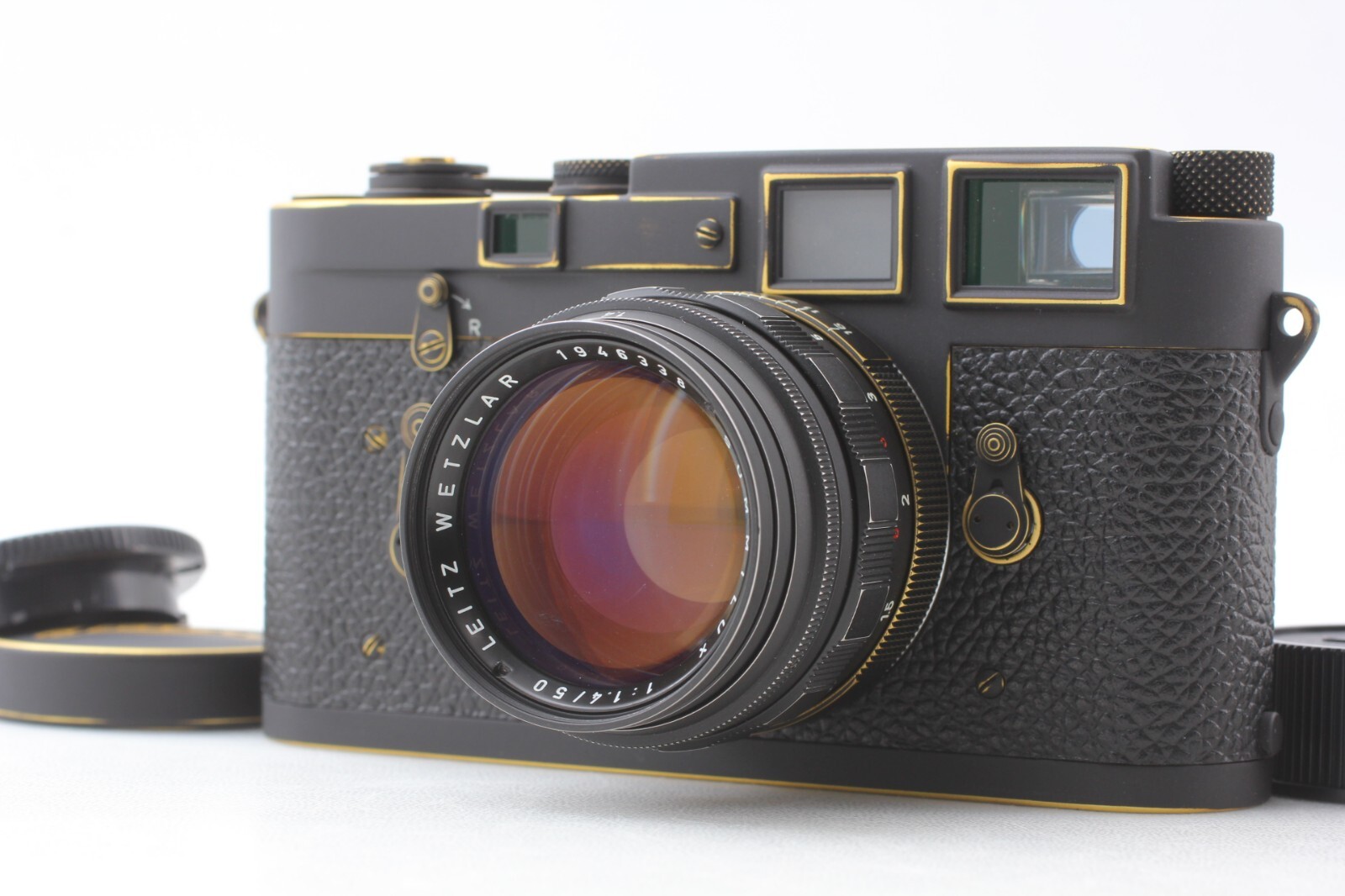 Rare [TOP MINT Black] Leica M3 Film Camera 50mm f1.4 2nd Lens Japan Custom