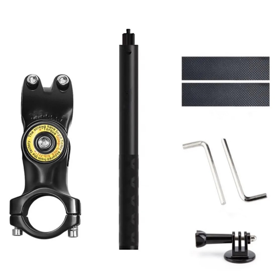 Motorcycle Bicycle Mount Selfie Stick Handlebar Clamp for Gopro Hero Insta360 X5