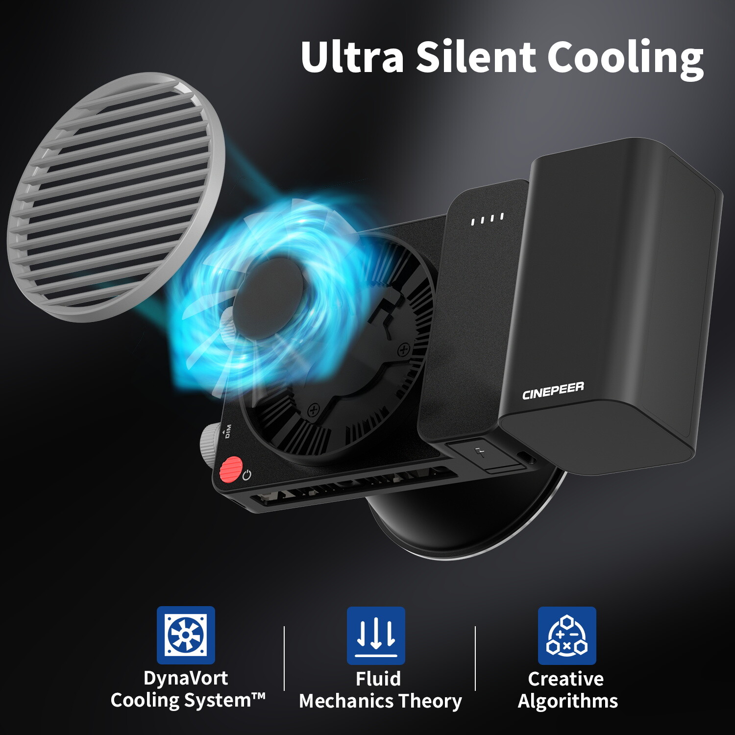 ZHIYUN CINEPEER CX100 100W LED Video Continuous Output Lighting 2700K-6500K