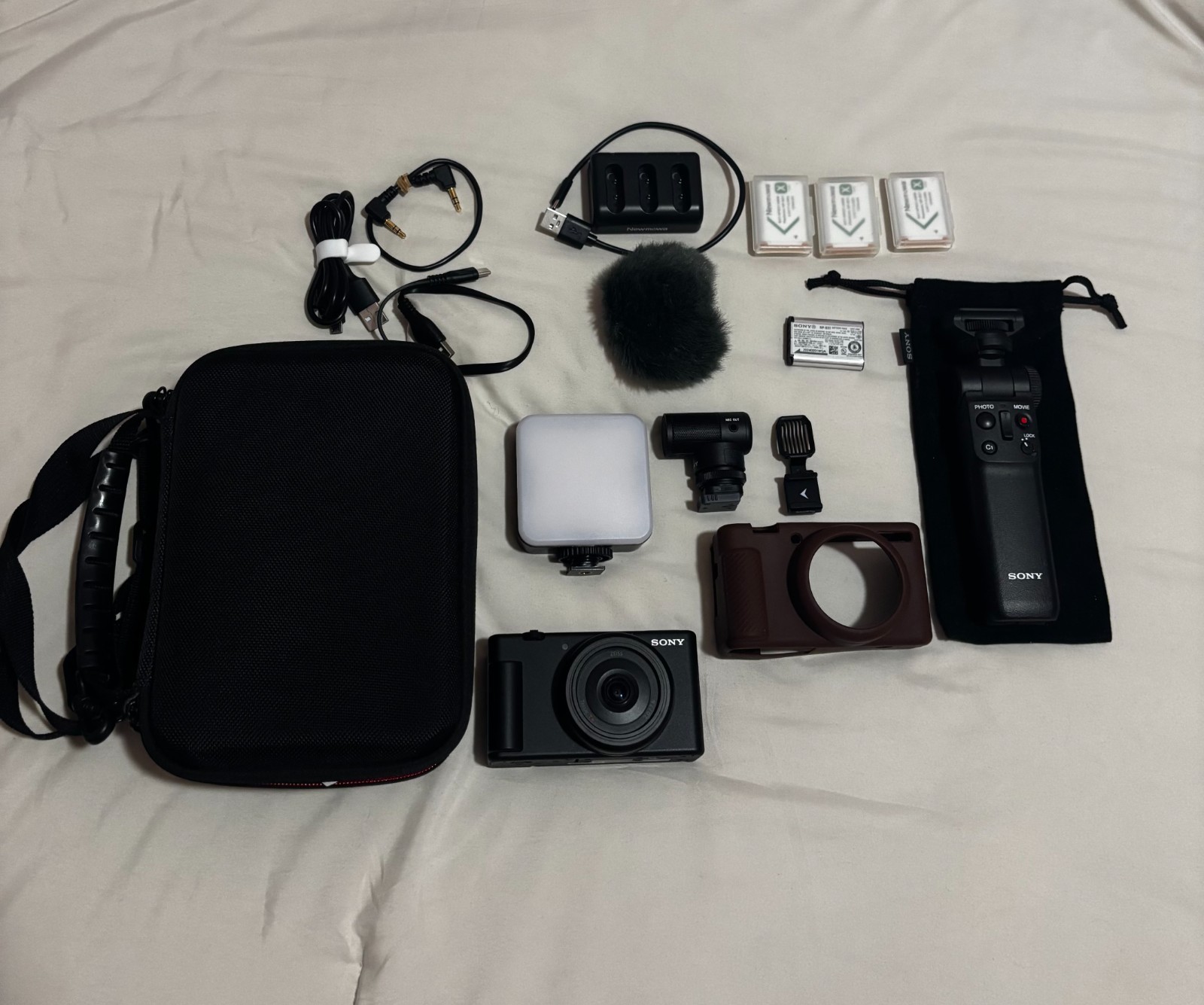 Sony ZV-1F 20.1MP 4K f/2 Vlogging Digital Camera Bundle – Black,