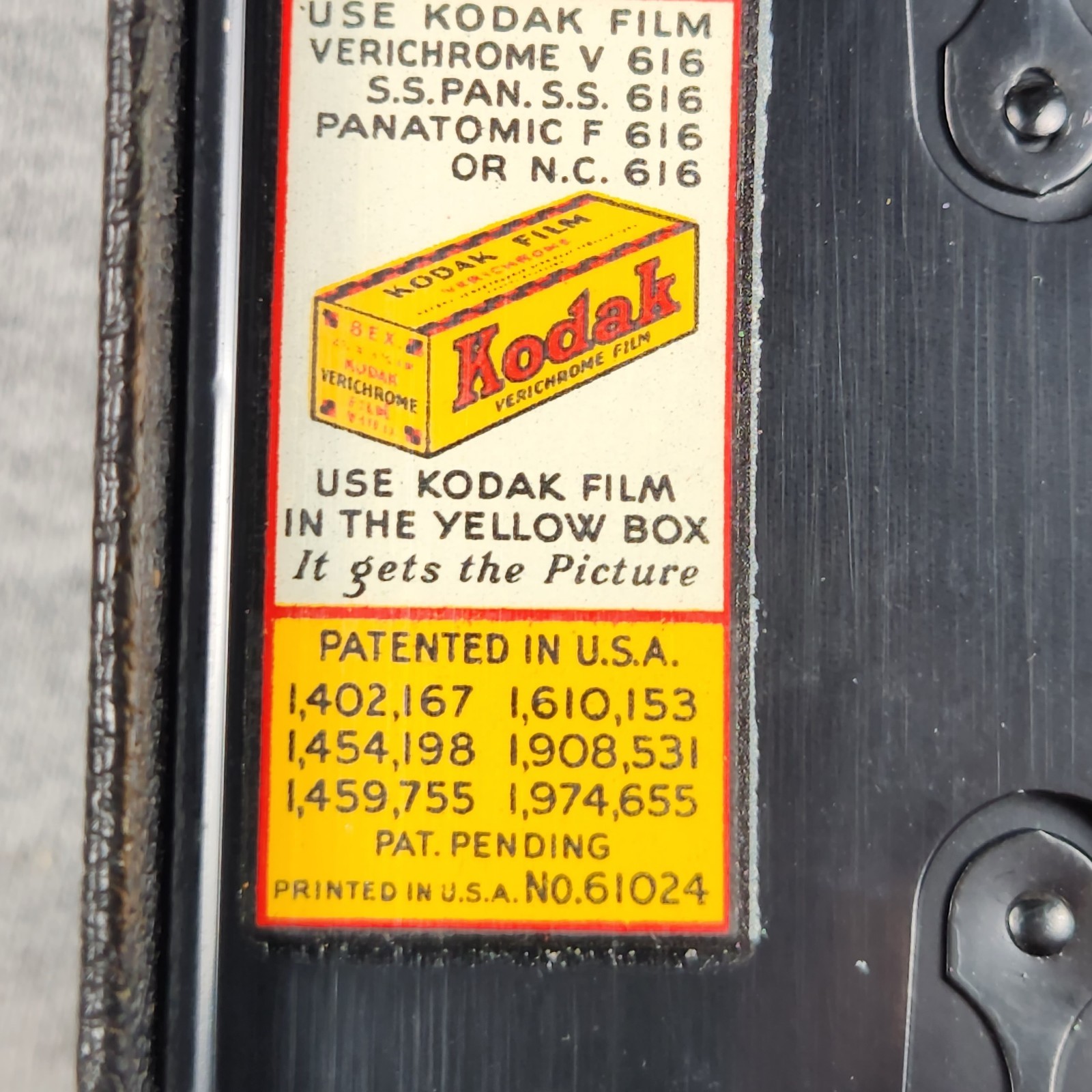 Vintage Kodak Six-16 Art Deco Folding Camera Kodak Doublet Lens 616 Film Rare
