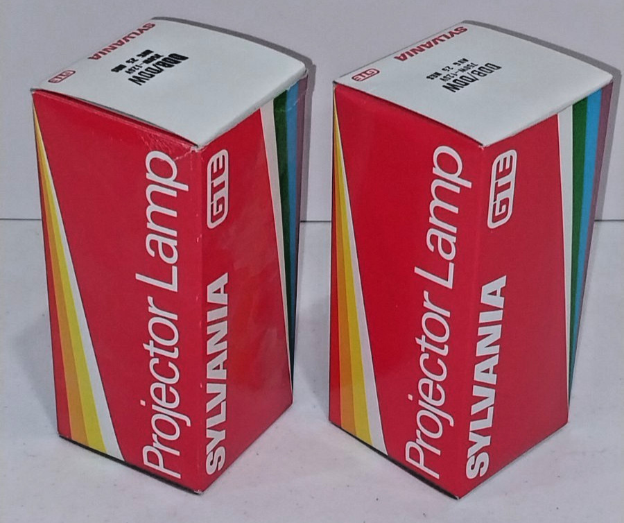 NOS 2x Sylvania DDB/DDW Replacement Projector Lamps / Projection Bulbs 120v 750w