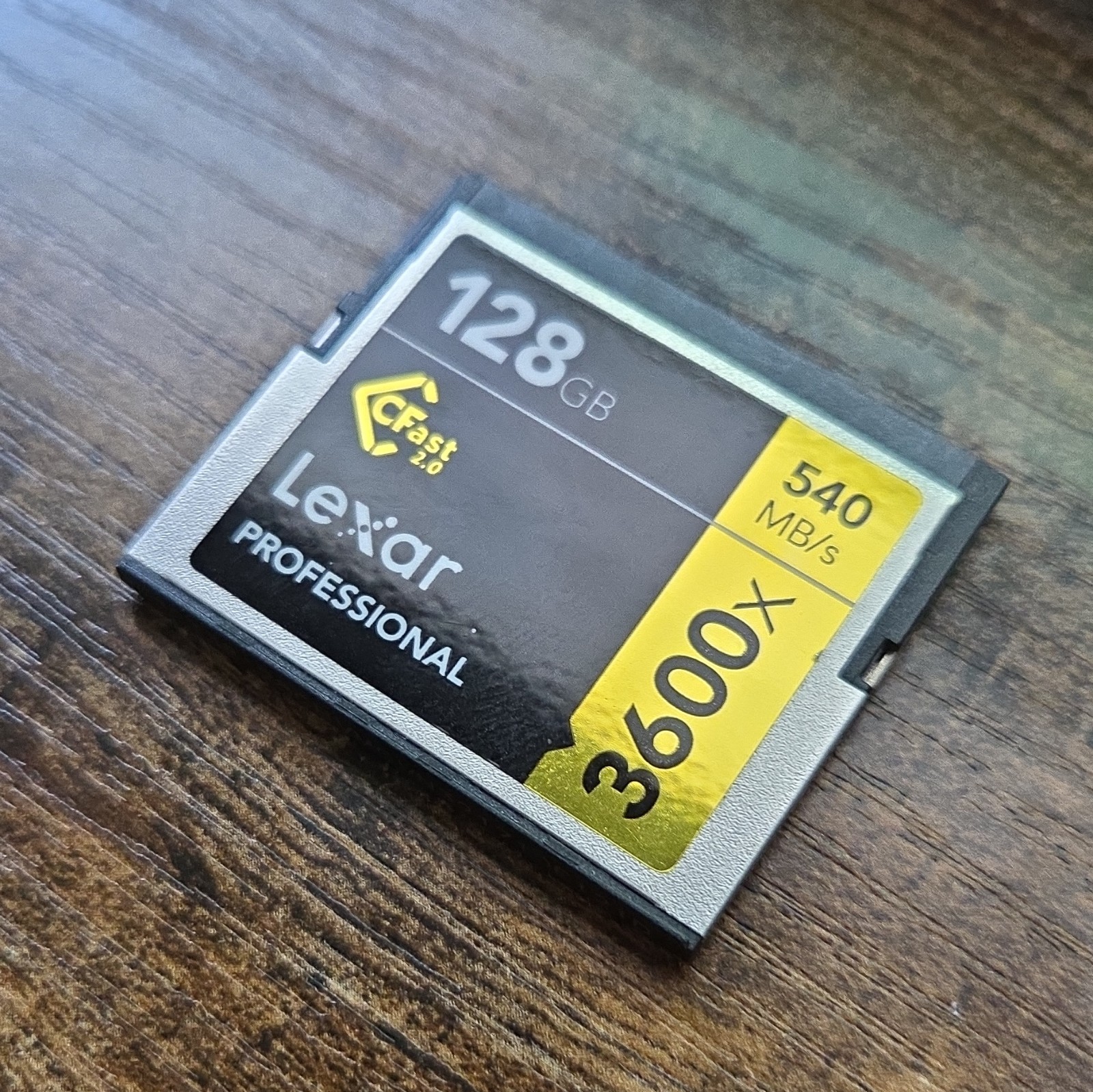 Lexar Professional CFast 2.0 128GB 3600x High Speed Memory Card 540MB/s