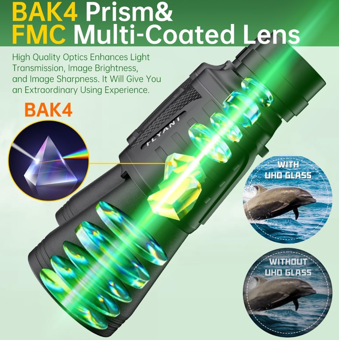 Binoculars 20×50 Compact Waterproof for Stargazing