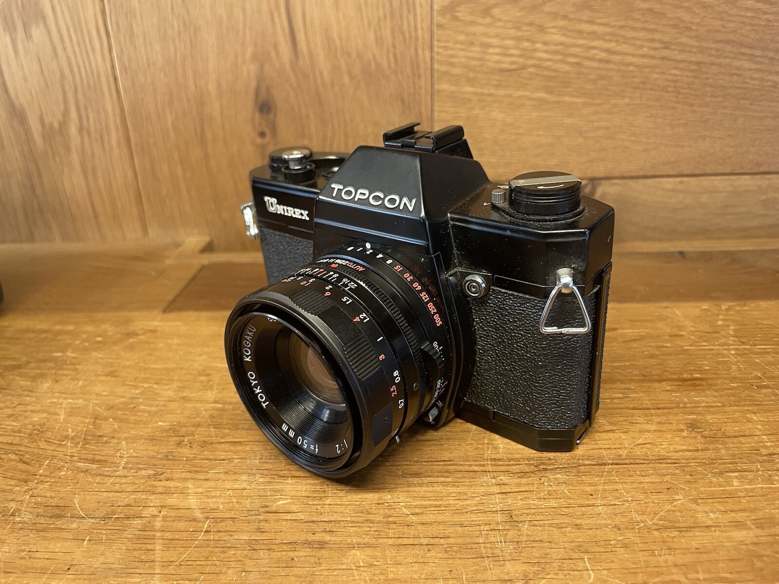*Super Rare Black : Near Mint ++* Topcon Unirex Film Camera UV Topcor 50mm F/2