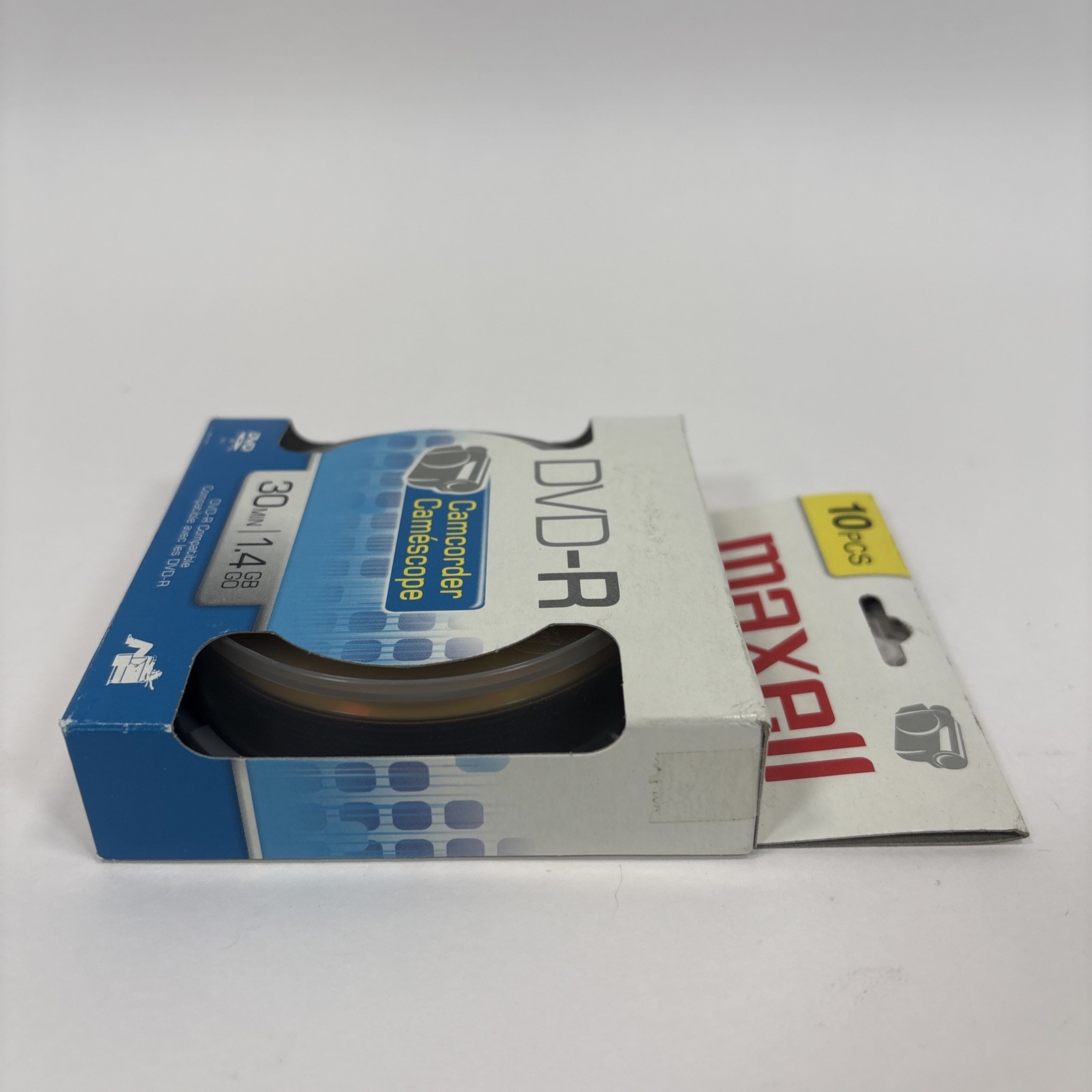 New! Maxell Camcorder DVD-R 10 pack 30 min 1.4 GB DVDs NOS New Old Stock
