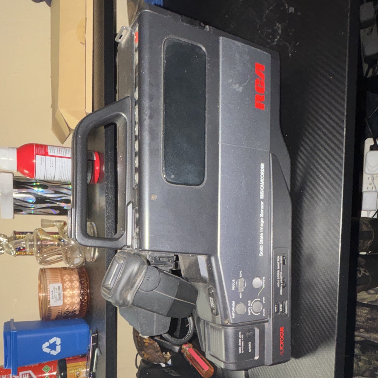 RCA Small Wonder VHS-C Handheld Camcorder, 1.5″ Screen, Composite, Gray/Black