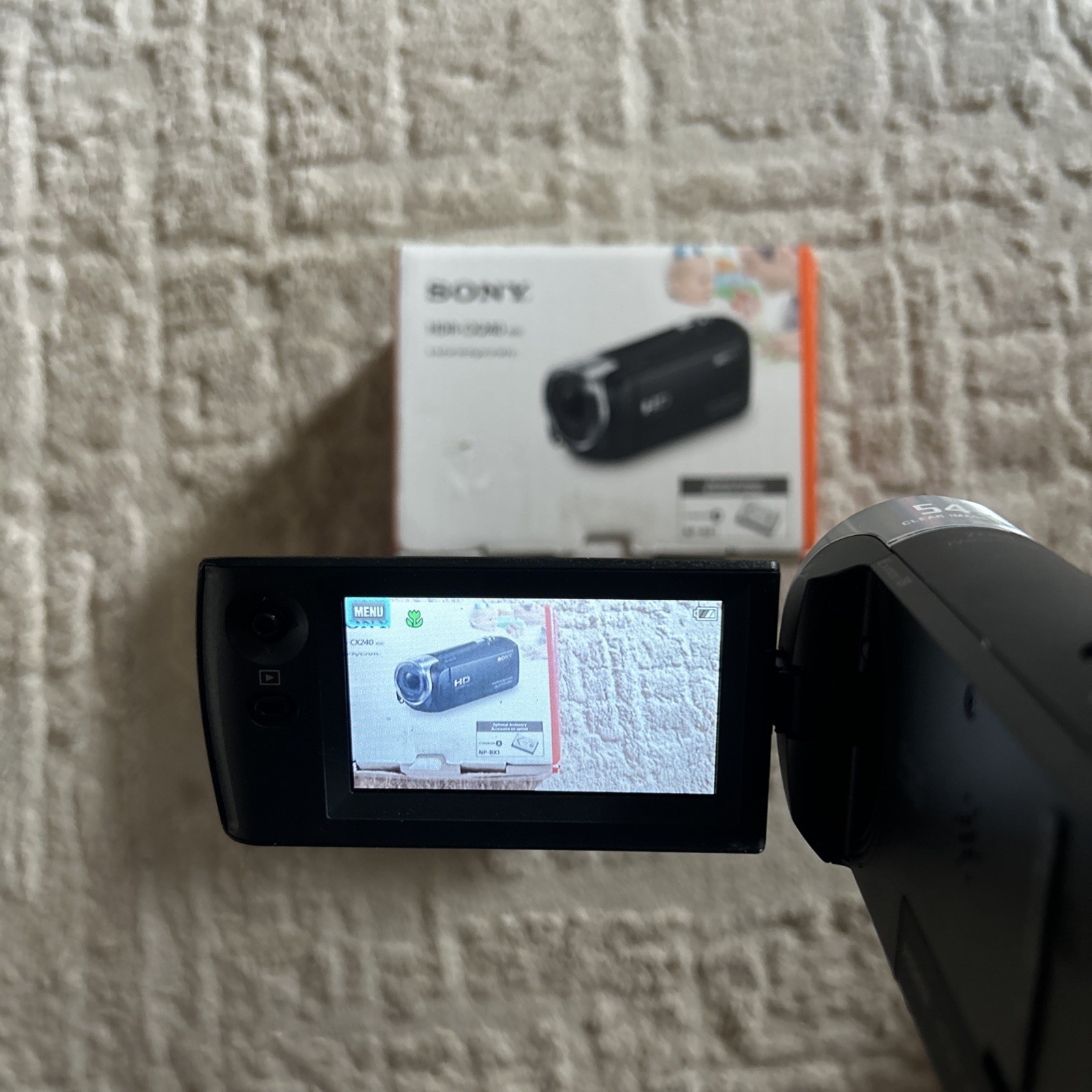 Sony CX240 Handycam Video Camera 54x Zoom 9.2MP 1080p Full HD