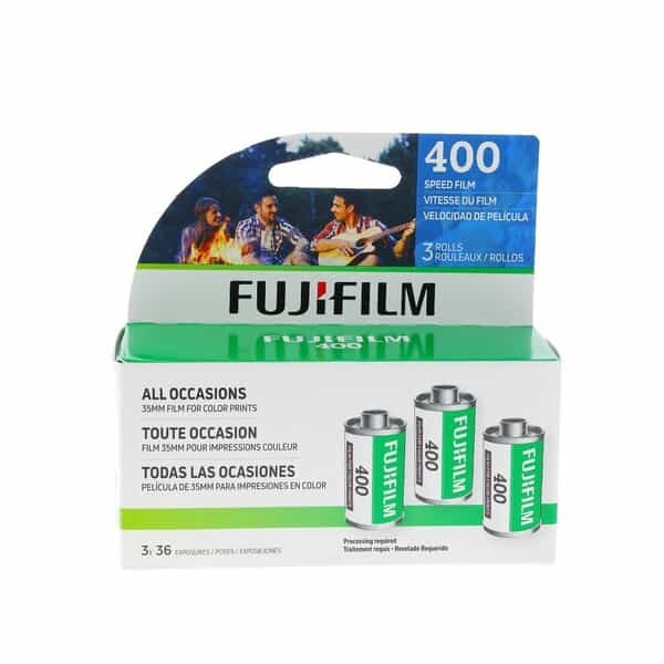 Fujifilm 400 ISO 36 Exposure Color Negative 35mm Film, 2 x 3 Pack = 6 Rolls