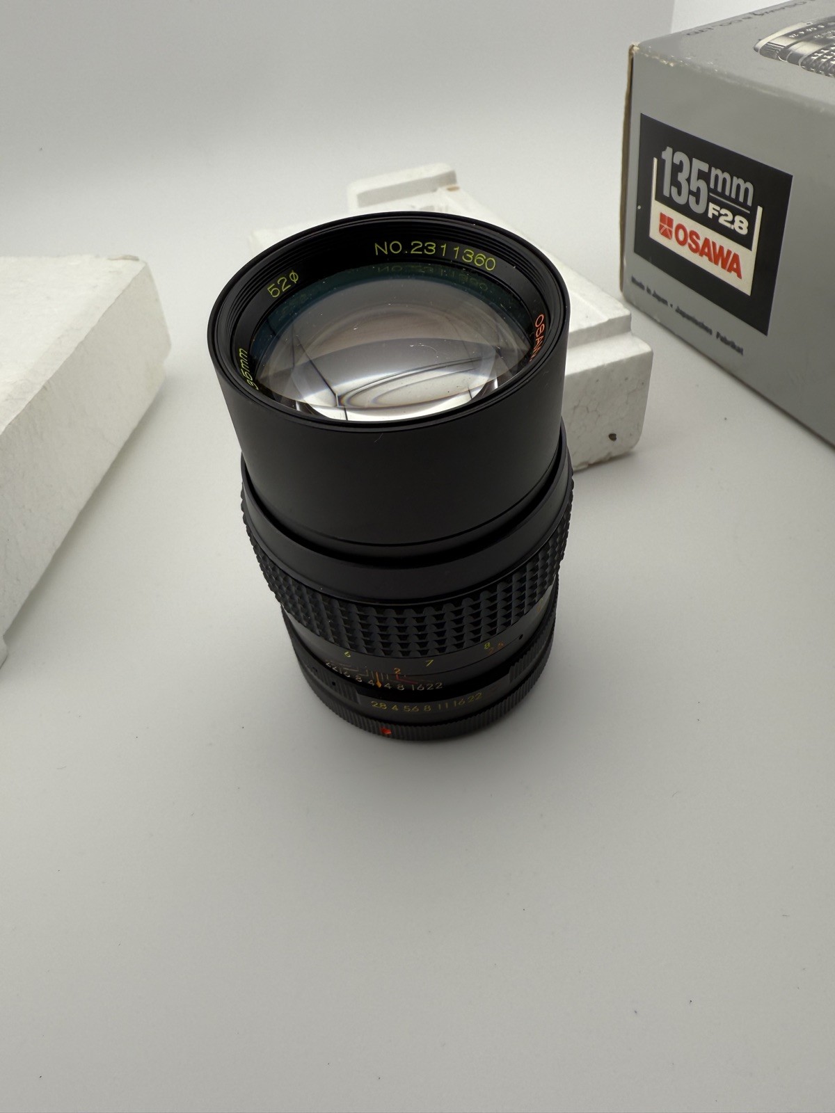 Osawa Camera Lens MC 1:28 f=135mm 52