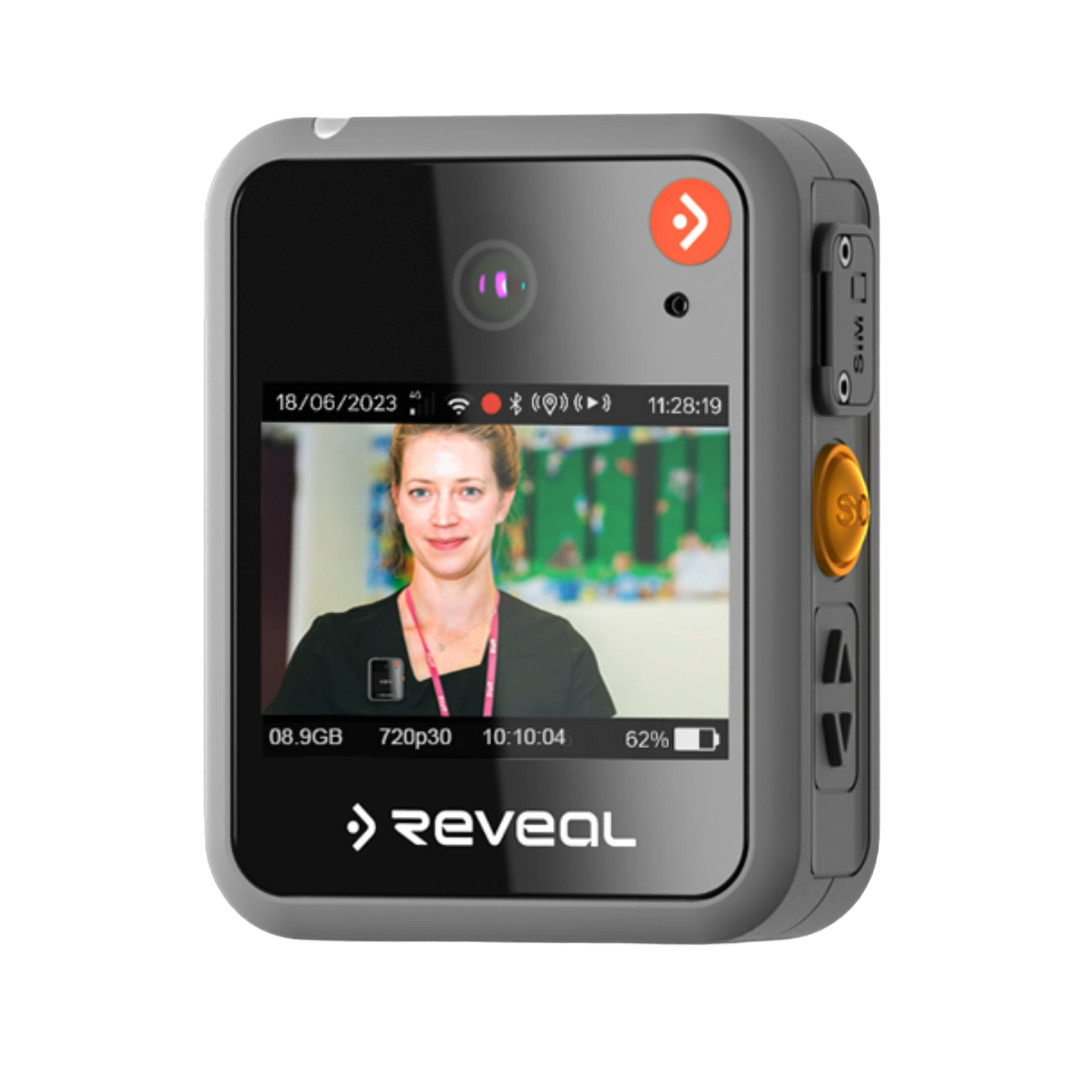 Reveal KS4 Body Worn Camera 16GB Memory GPS Tracking SOS Alerts Wi-Fi & 3G/4G