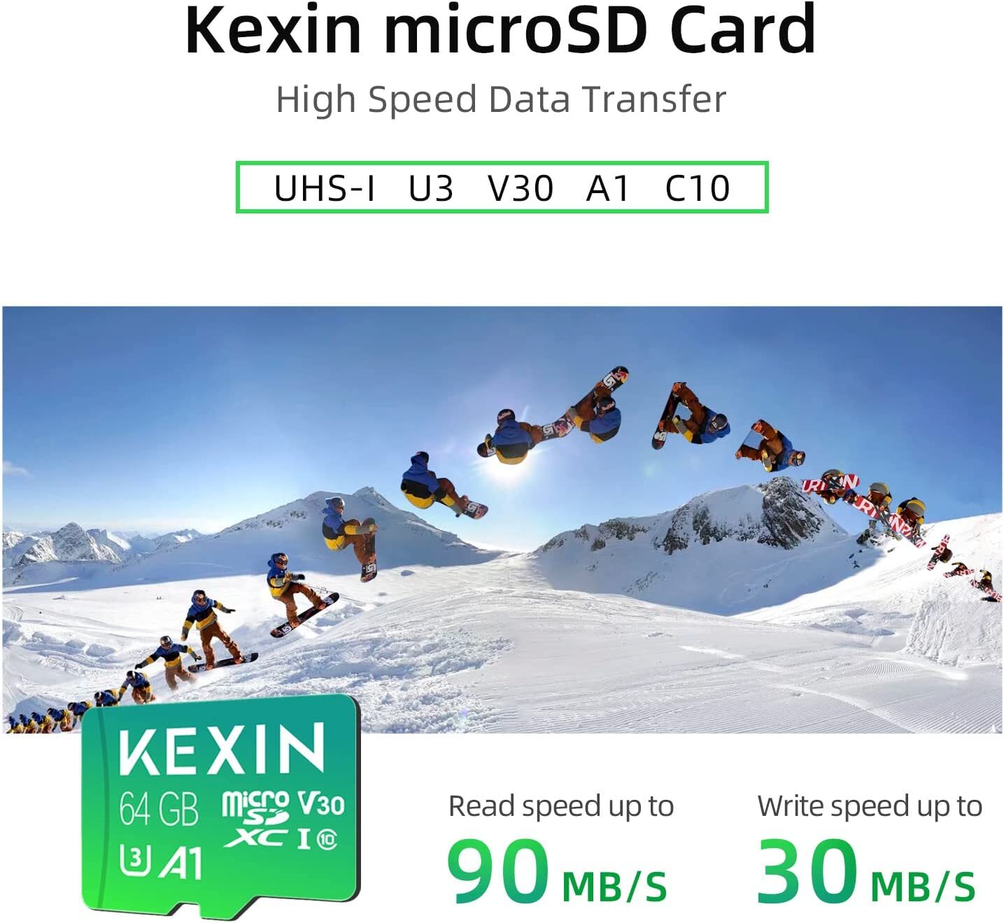 64GB 128GB 256GB MicroSD Card Full HD & 4K Camera Memory Card with Adapter Lot