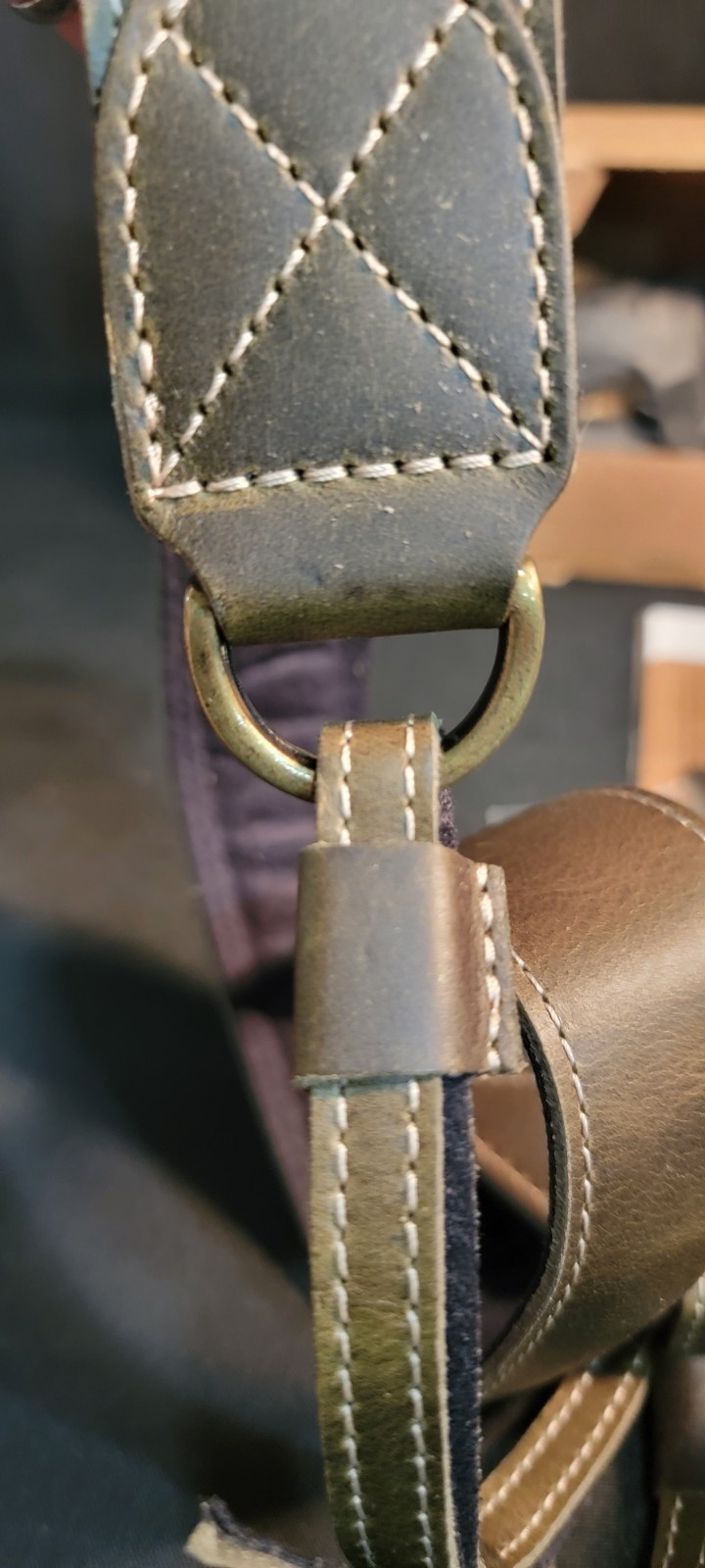 New Megagear Slr, Dslr Sierra Genuine Leather Camera Shoulder Neck Strap Green