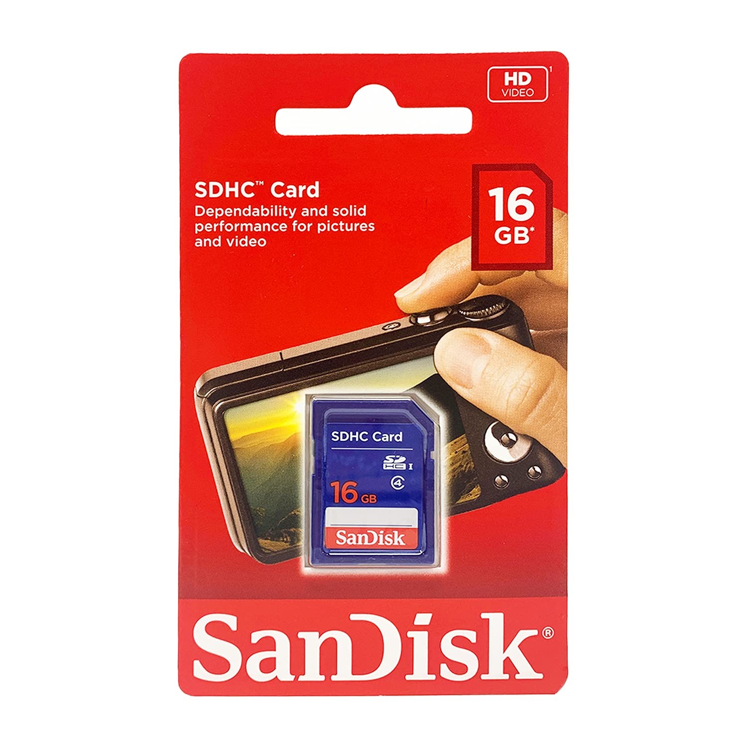 SanDisk 16GB SDHC Flash Memory Card Class 4 Compatible with Cameras Tablets L…