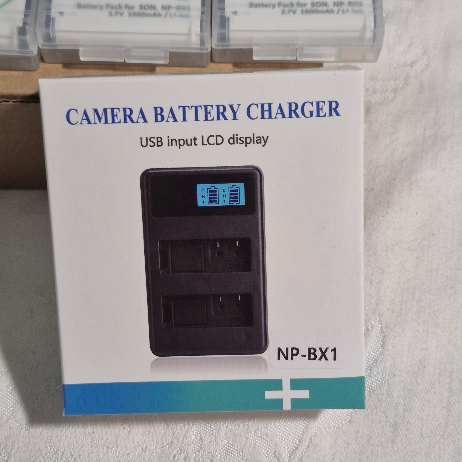 NEW Batmax 4 Pack NP-BX1 Battery 1600mAh LCD and USB Charger For Sony