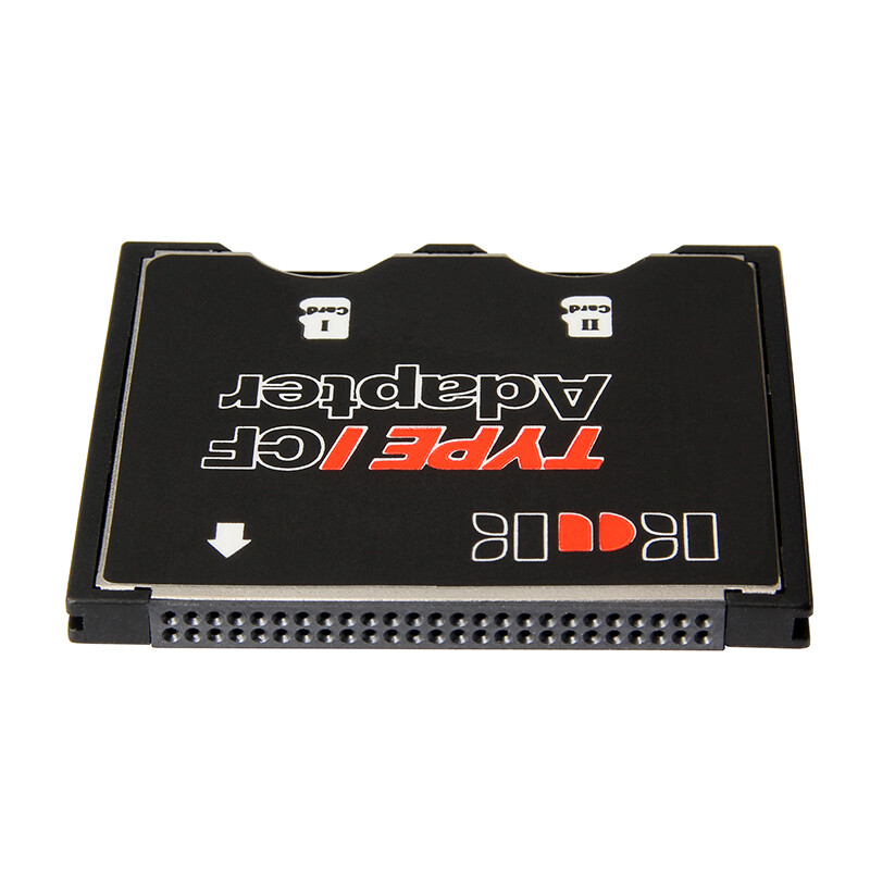 2 Port Micro SD TF to CF Card ADAPTER MMC SDHC SDXC 2 COMPACT FLASH TYPE I UDMA