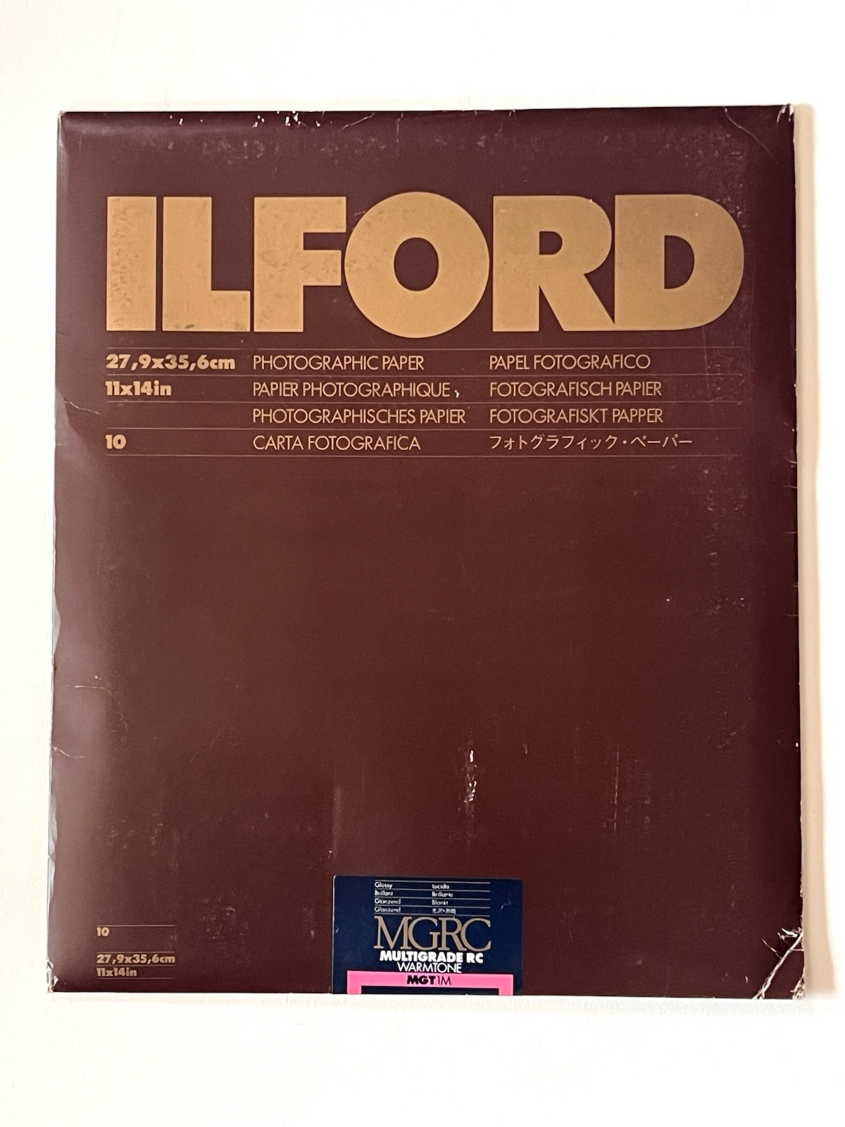 ILFORD MGRC Multigrade RC Warmtone 11×14 B&W Photo Paper 10 Sheets MGT.1M