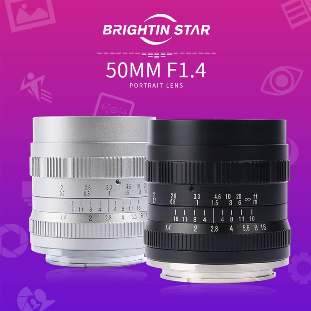 Brightin Star 50mm F1.4 APS-C Large Aperture Manual lens for Fuji X Mount Camera