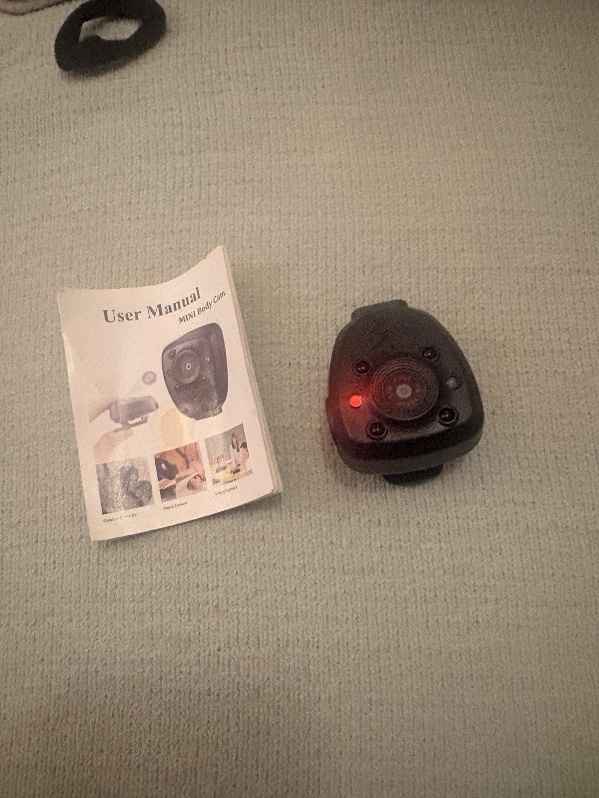 Mini Body Camera HD 1080 P Designed To Be Worn Black Clip